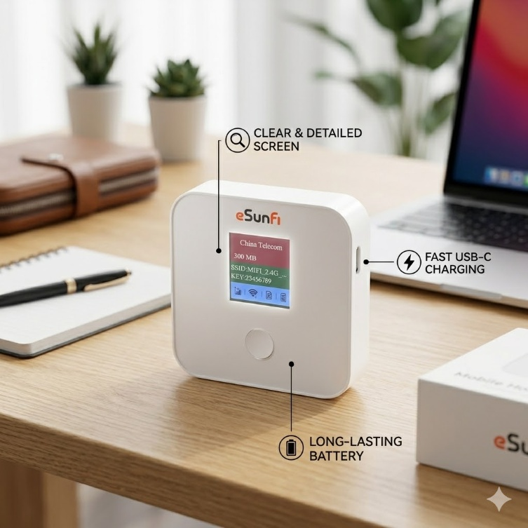 4G LTE eSIM hotspot