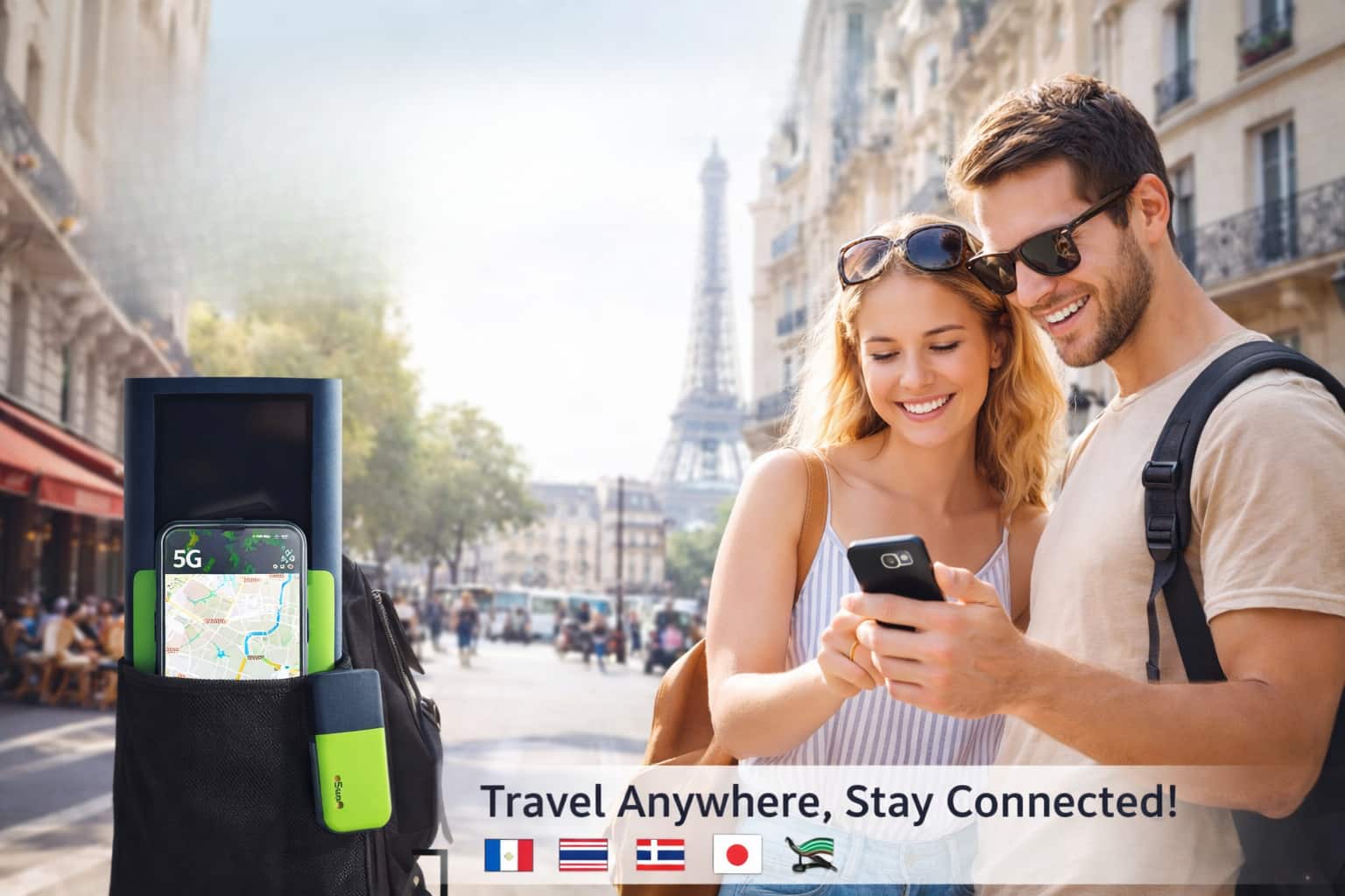 Portable eSunFi 5G hotspot